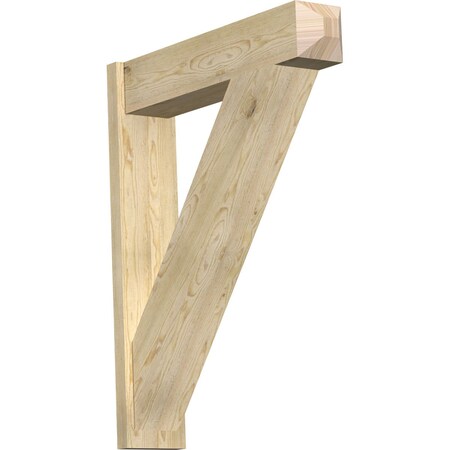Ekena Millwork Traditional Craftsman Rough Sawn Outlooker, Douglas Fir, 8"W x 36"D x 44"H OUT08X36X44TRA04RDF